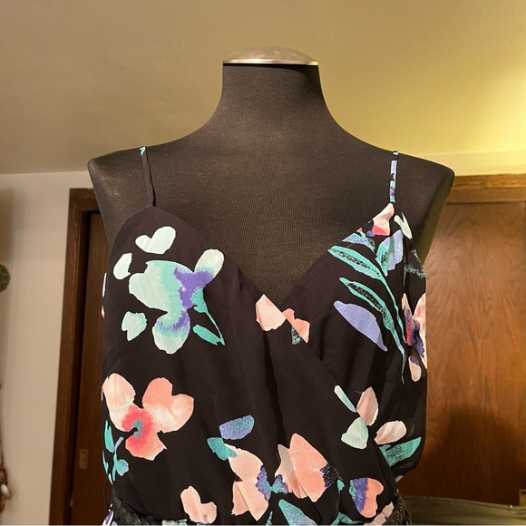 Juniors • Candies Floral High Low Belted Dress • Medium - Picture 5 of 12